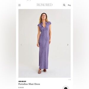 Rumored Portofino maxi dress in slate blue